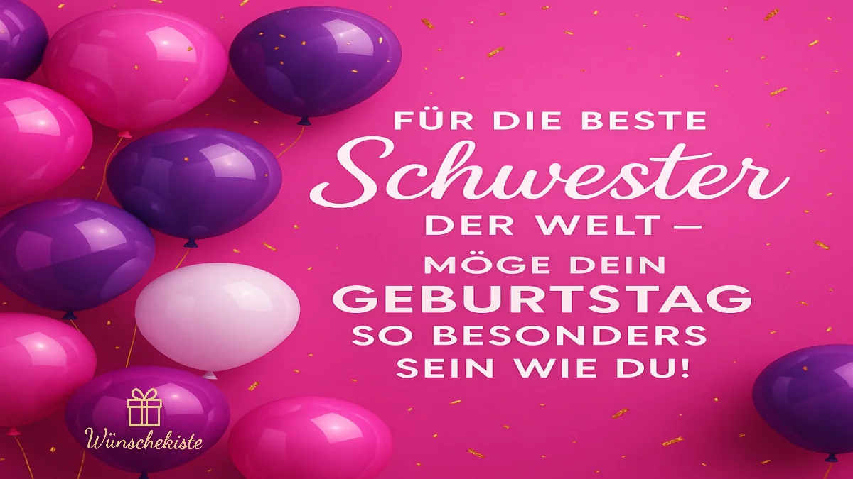Geburtstagswünsche Schwester