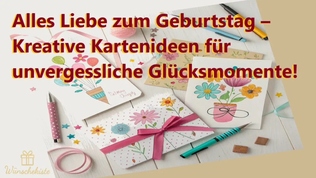 Kreative Geburtstagskarten Ideen – Texte, Sprüche & Basteltipps für jeden Anlass