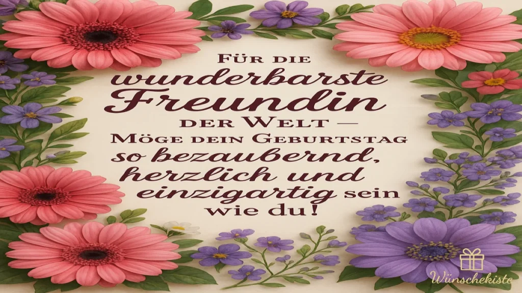 geburtstagswünsche freundin