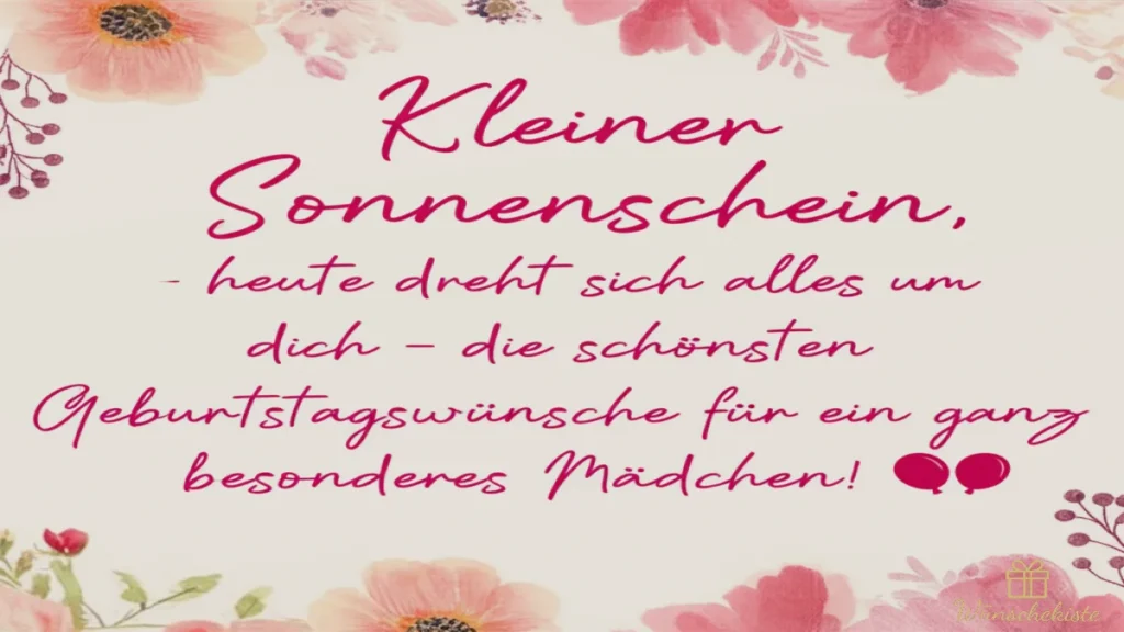 geburtstagswünsche mädchen